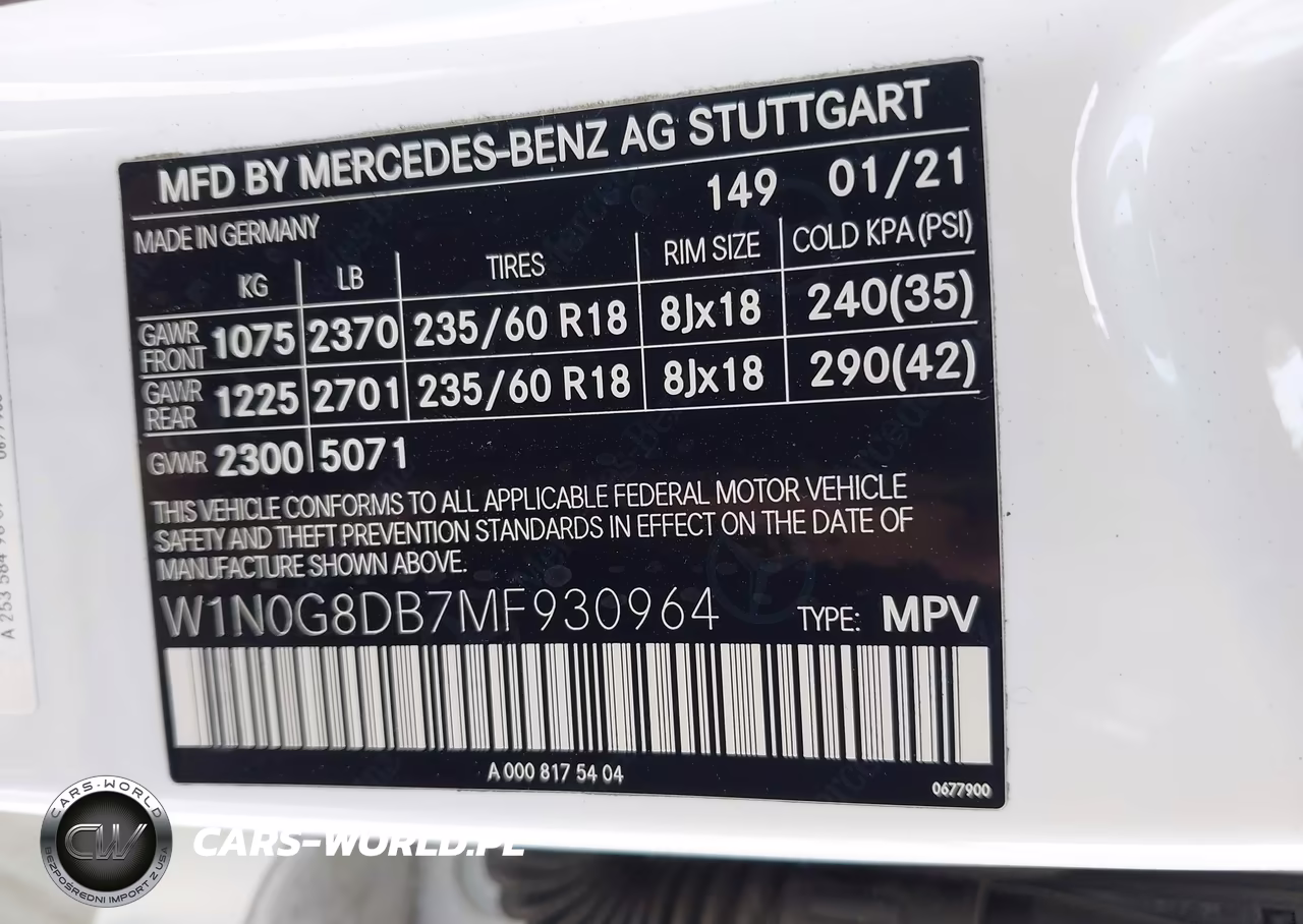 2021 Mercedes-Benz Glc 300 Suv VIN:W1N0G8DB7MF930964 - 9