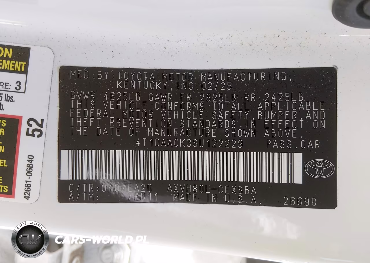 2025 Toyota Camry Se VIN:4T1DAACK3SU122229 - 9