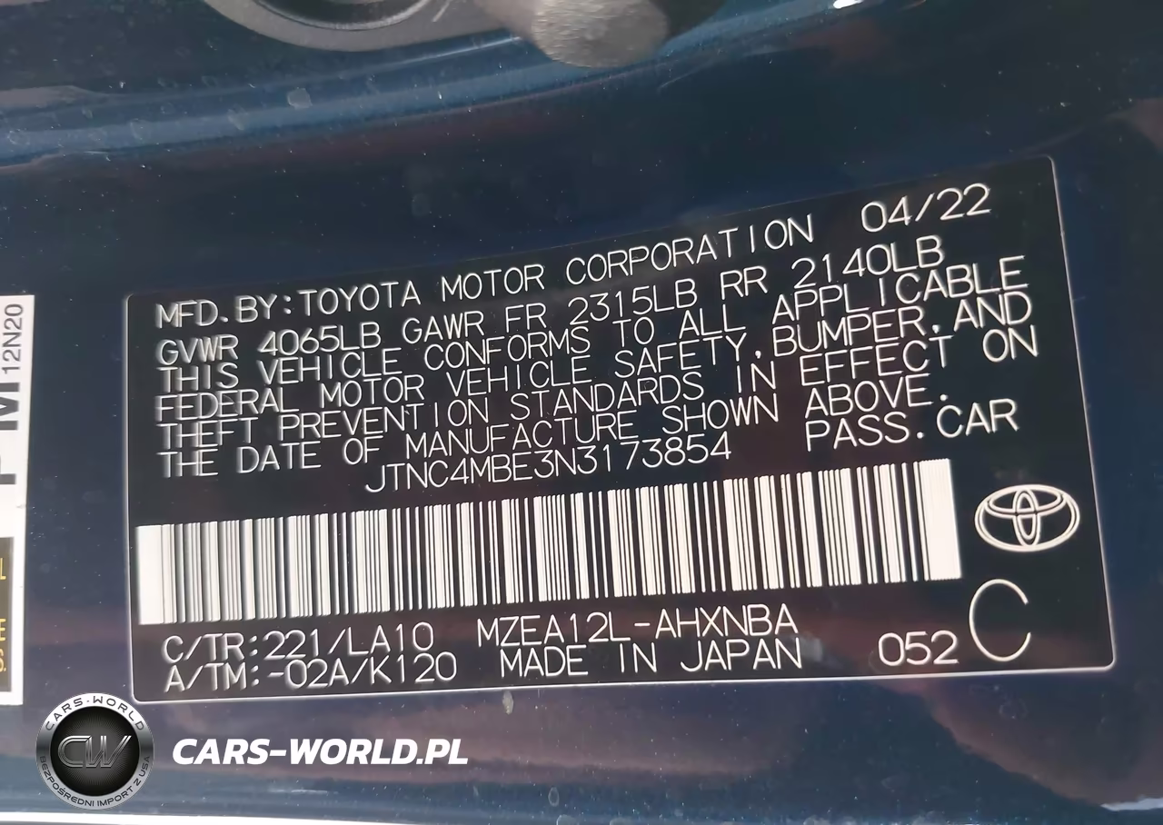 2022 Toyota Corolla Xse VIN:JTNC4MBE3N3173854 - 9