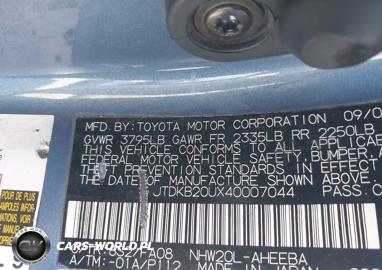 2004 Toyota Prius VIN:JTDKB20UX40007044 - 9