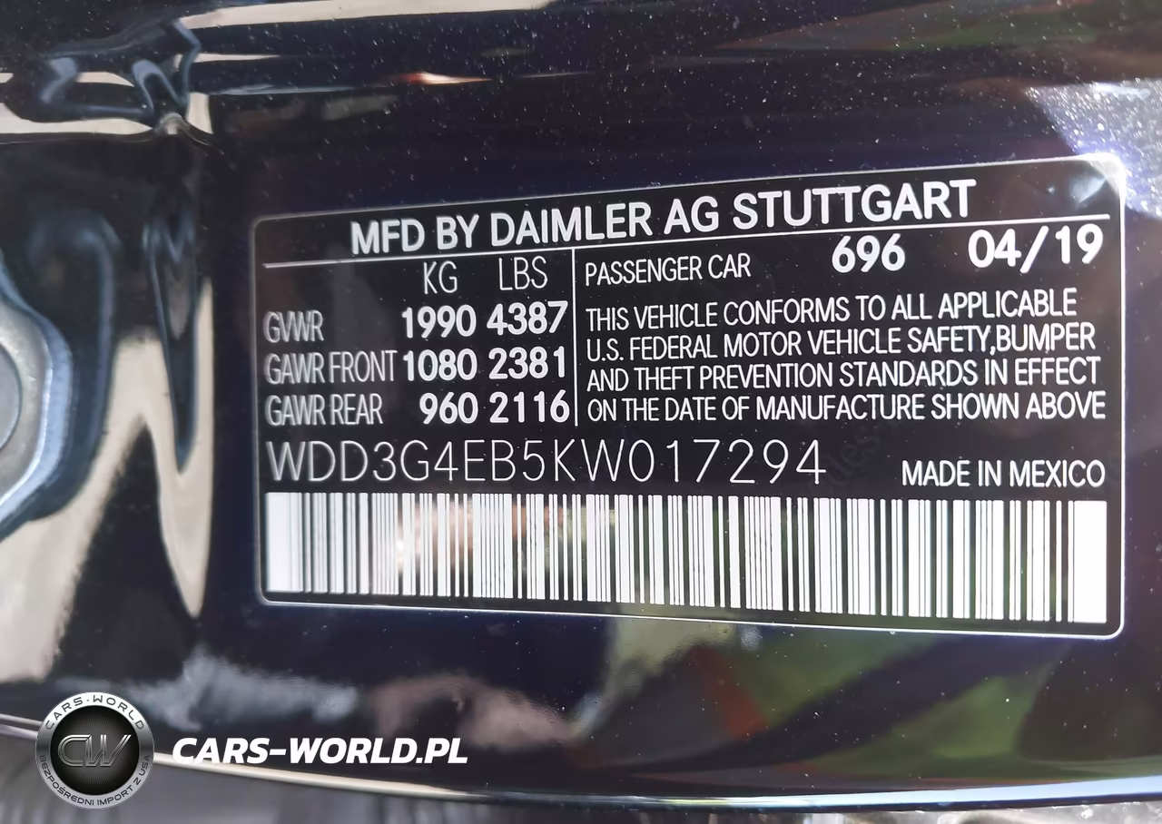 2019 Mercedes-Benz A 220 VIN:WDD3G4EB5KW017294 - 9