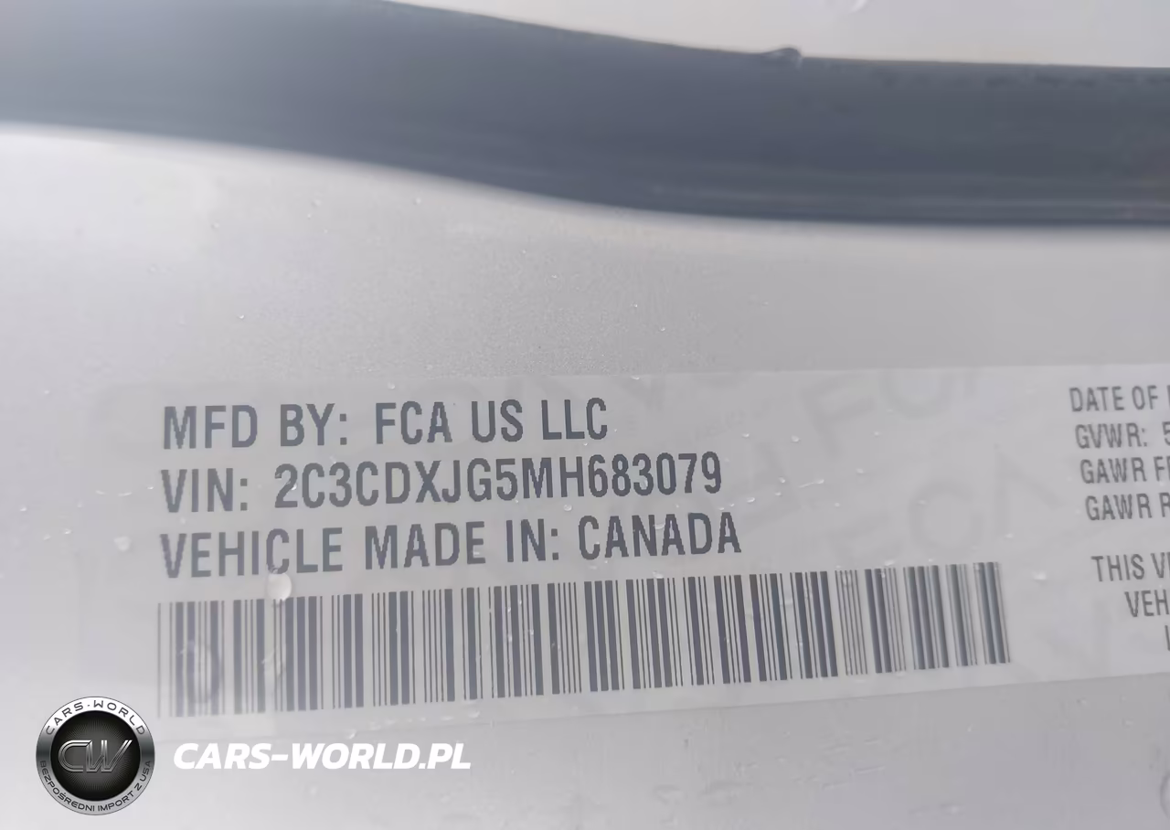 2021 Dodge Charger Sxt Awd VIN:2C3CDXJG5MH683079 - 9