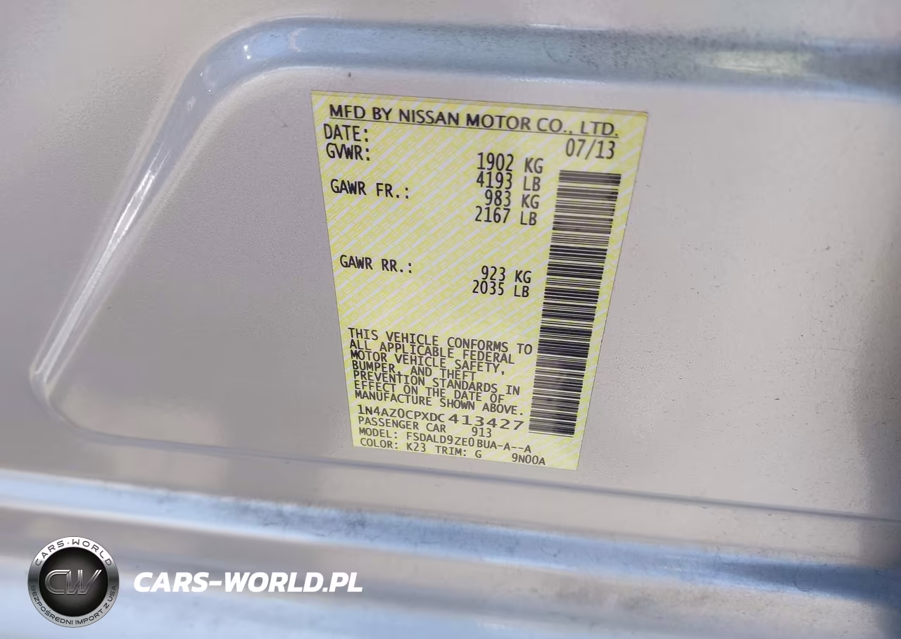 2013 Nissan Leaf Sv VIN:1N4AZ0CPXDC413427 - 9