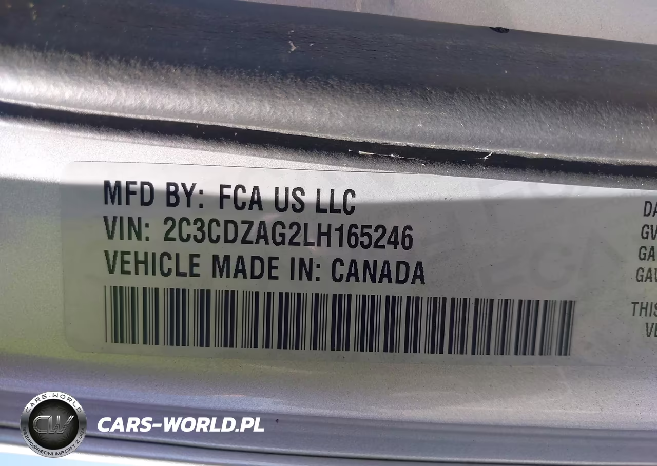 2020 Dodge Challenger Sxt VIN:2C3CDZAG2LH165246 - 9