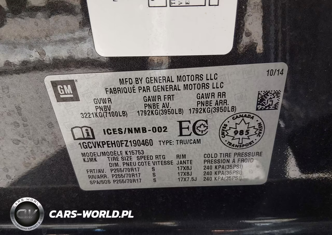 2015 Chevrolet Silverado 1500 Ls-Wt VIN:1GCVKPEH0FZ190460 - 9