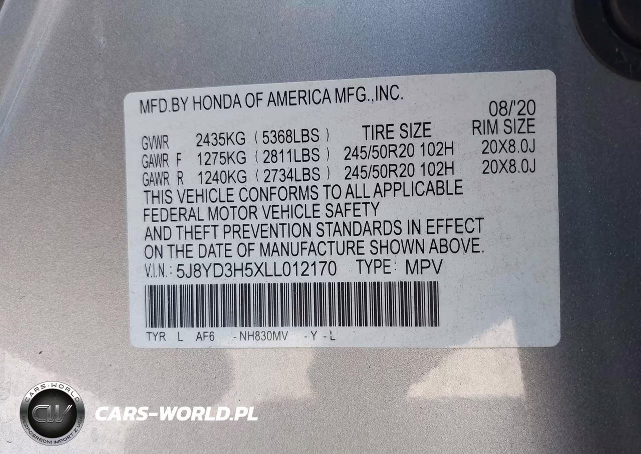 2020 Acura Mdx Technology Package VIN:5J8YD3H5XLL012170 - 9