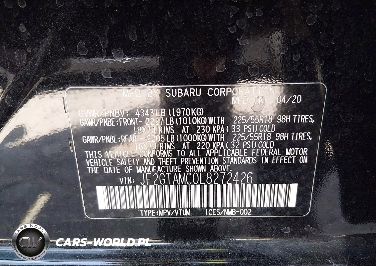 2020 Subaru Crosstrek Limited VIN:JF2GTAMC0L8272426 - 9