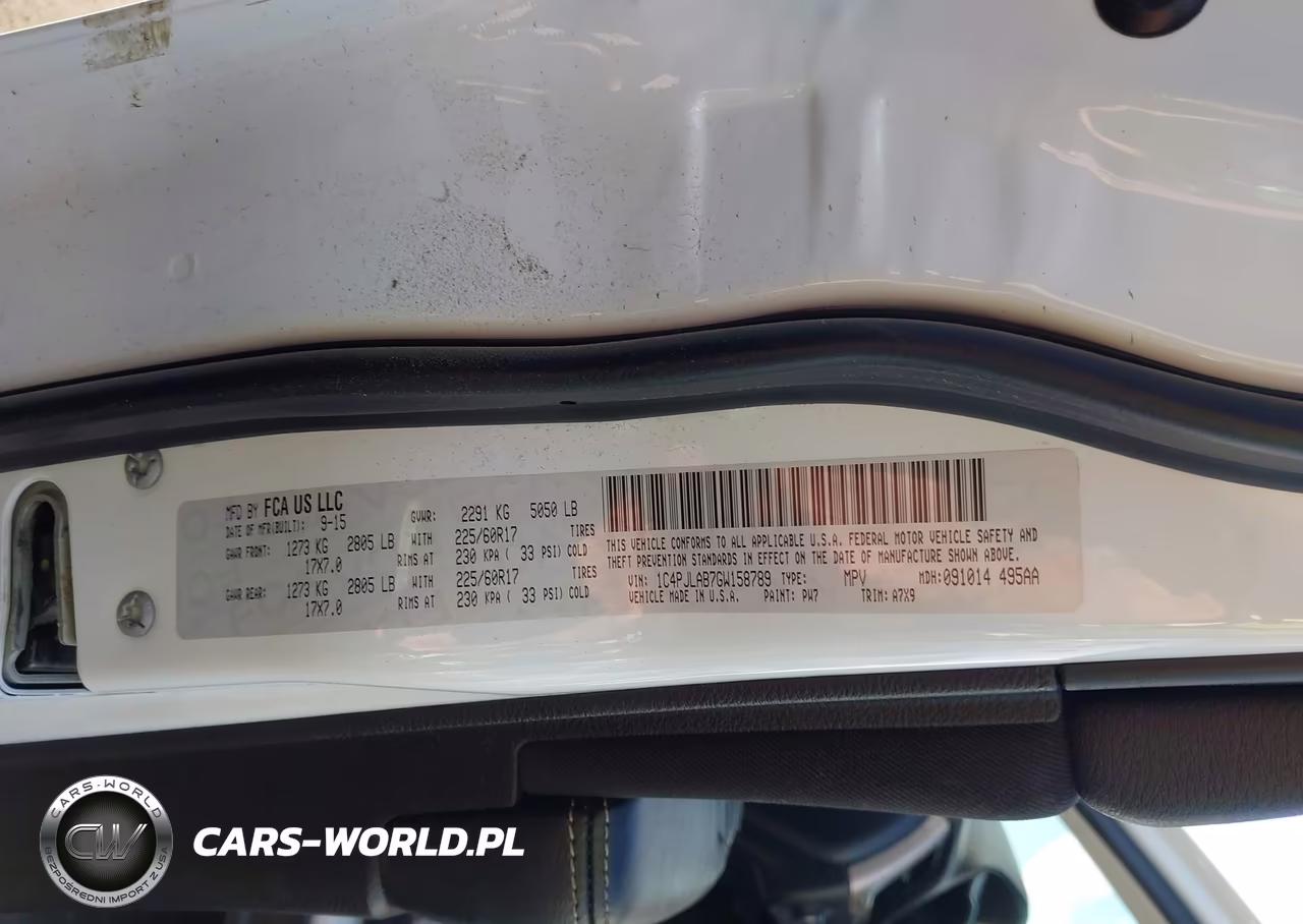 2016 Jeep Cherokee Sport VIN:1C4PJLAB7GW158789 - 9