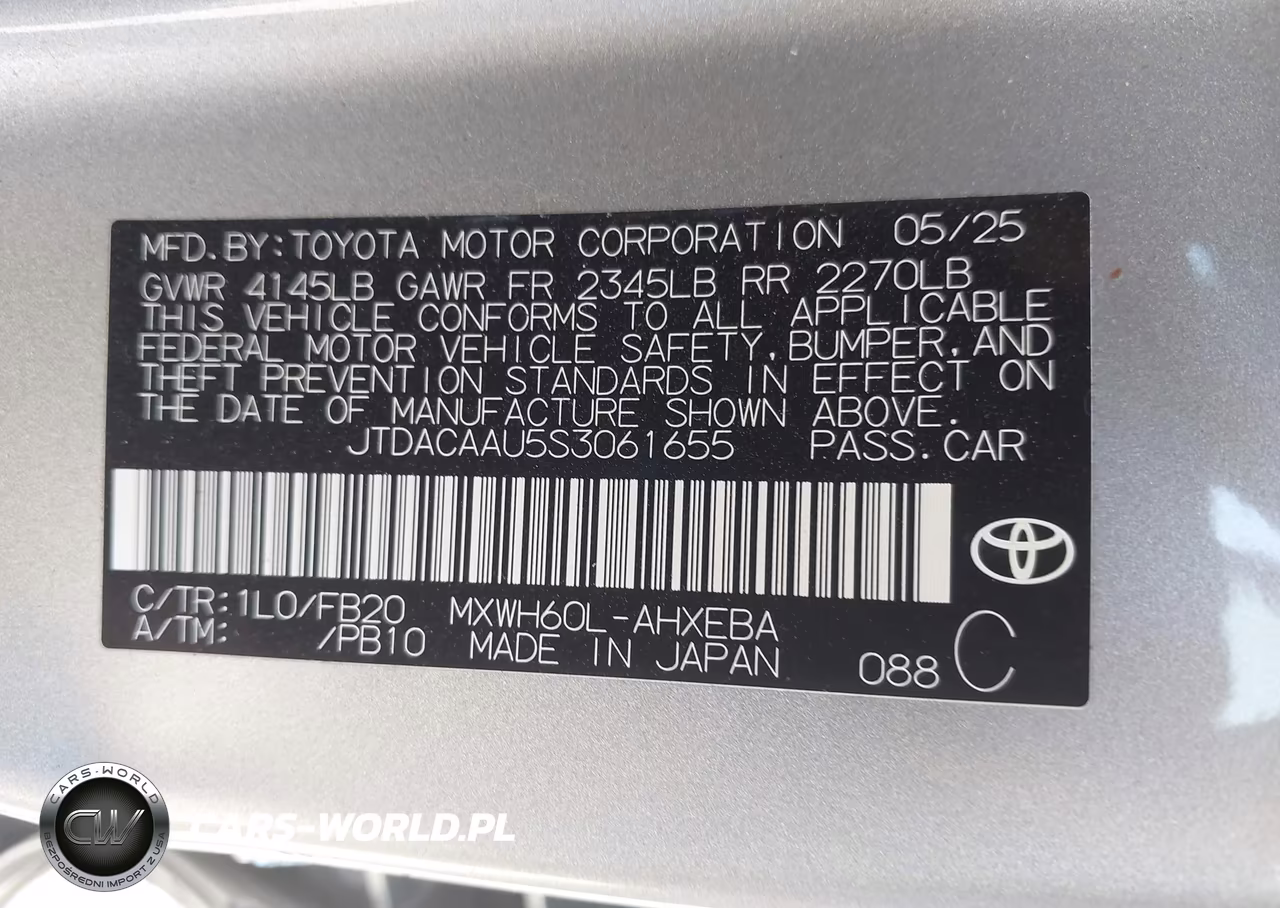 2025 Toyota Prius Le VIN:JTDACAAU5S3061655 - 9