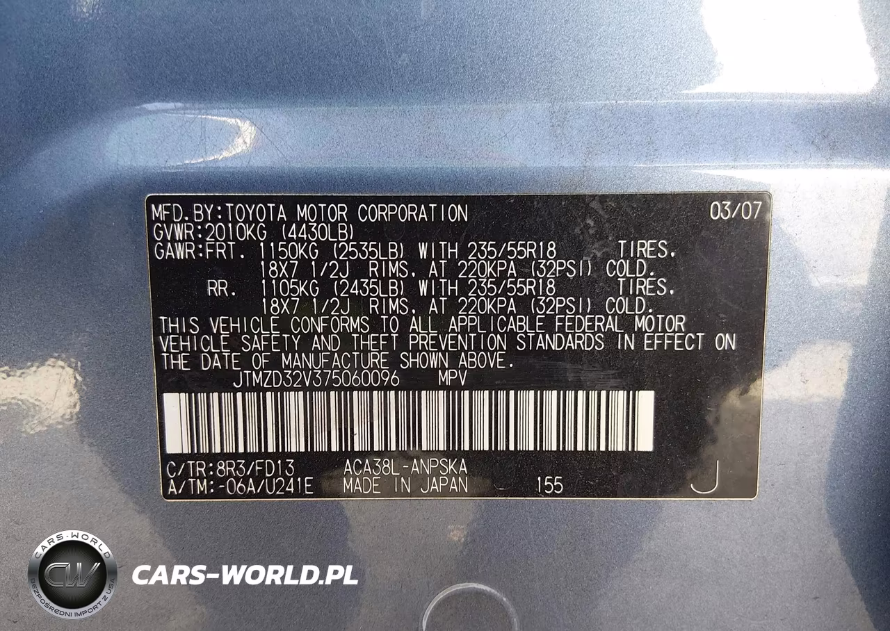 2007 Toyota Rav4 Sport VIN:JTMZD32V375060096 - 9
