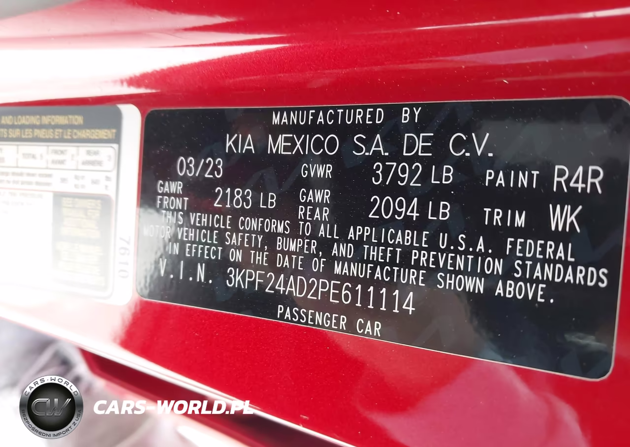 2023 Kia Forte Lxs VIN:3KPF24AD2PE611114 - 9