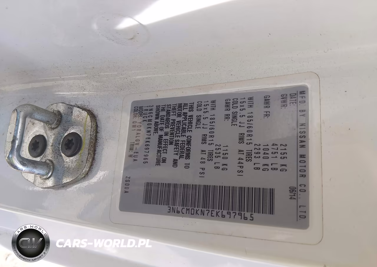 2014 Nissan Nv200 Sv VIN:3N6CM0KN7EK697965 - 9