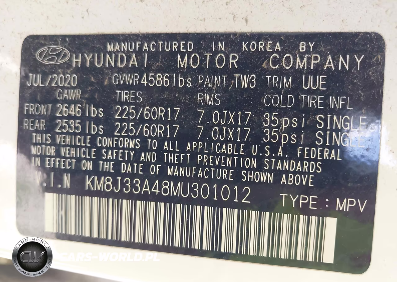 2021 Hyundai Tucson Value VIN:KM8J33A48MU301012 - 9