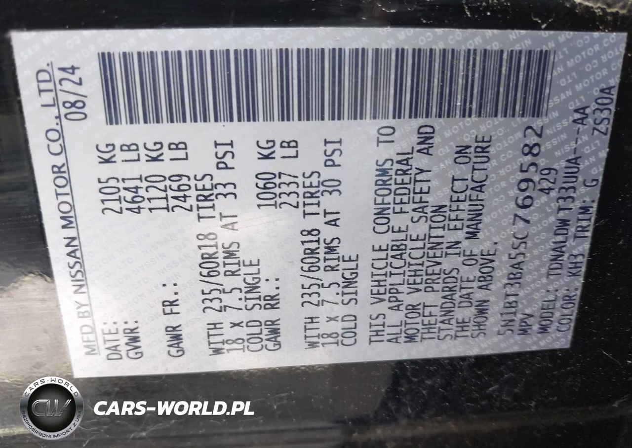 2025 Nissan Rogue Sv Fwd VIN:5N1BT3BA5SC769582 - 9