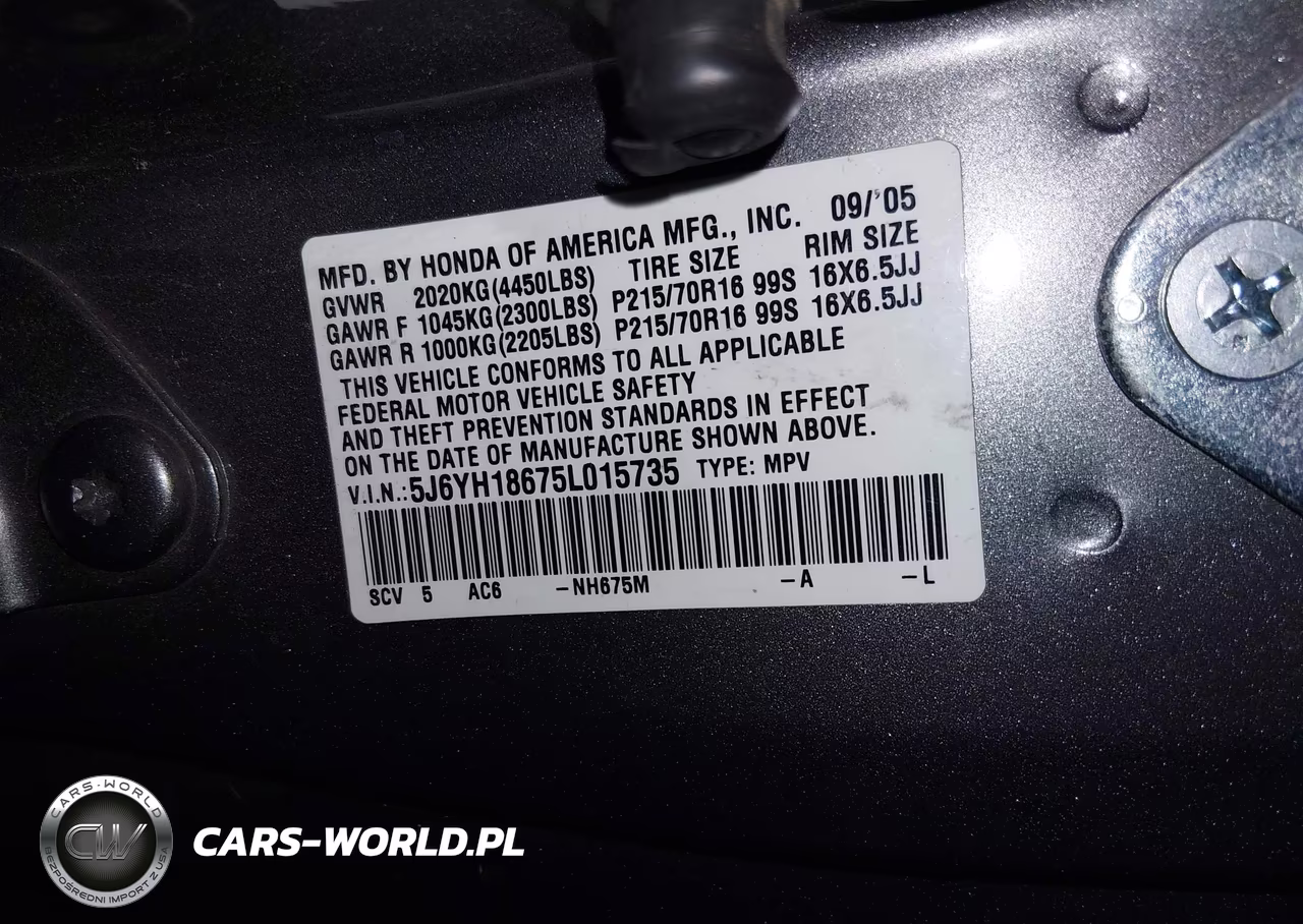 2005 Honda Element Ex VIN:5J6YH18675L015735 - 9