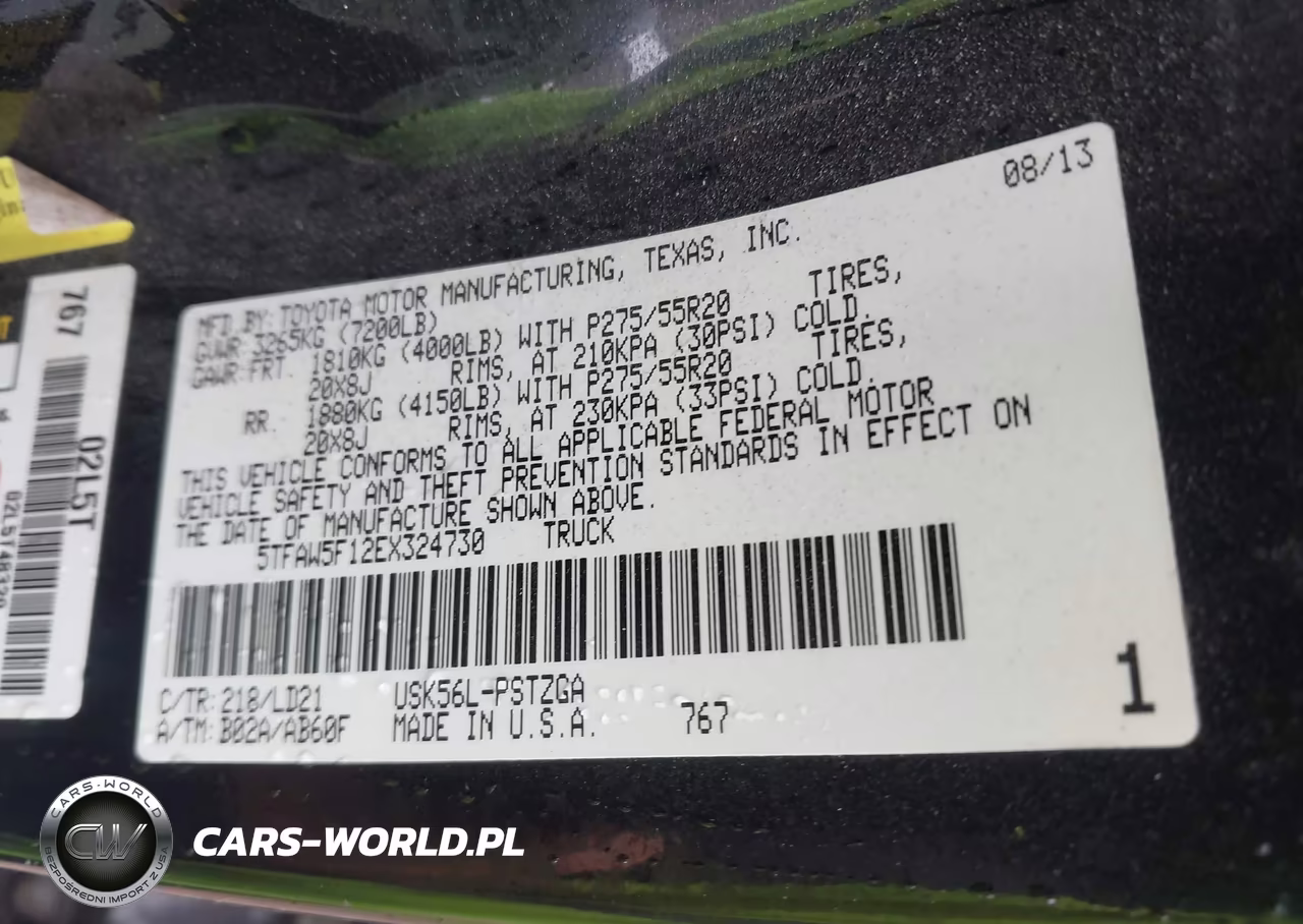 2014 Toyota Tundra 1794 5.7L V8 VIN:5TFAW5F12EX324730 - 9