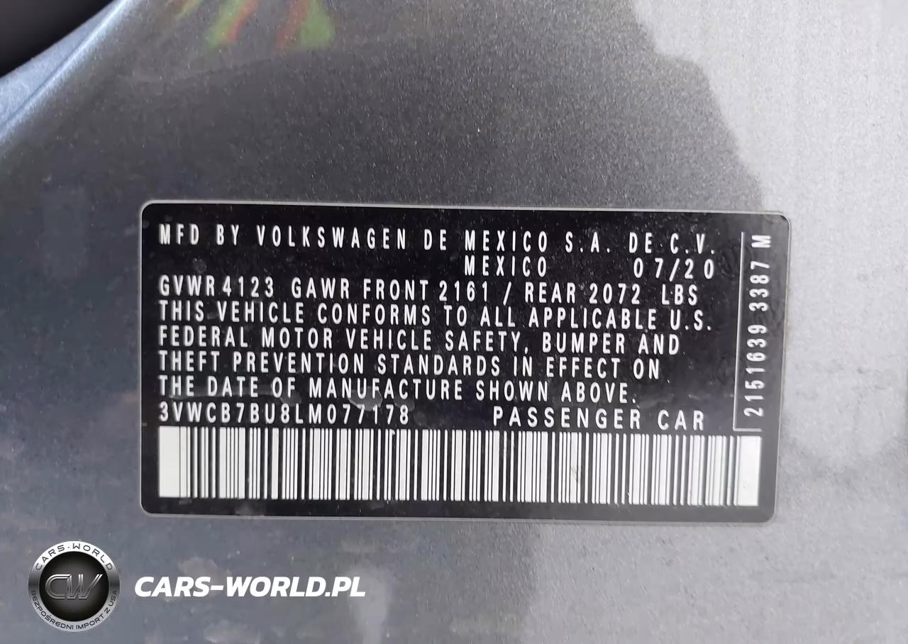 2020 Volkswagen Jetta 1.4T R-Line-1.4T S-1.4T Se VIN:3VWCB7BU8LM077178 - 9