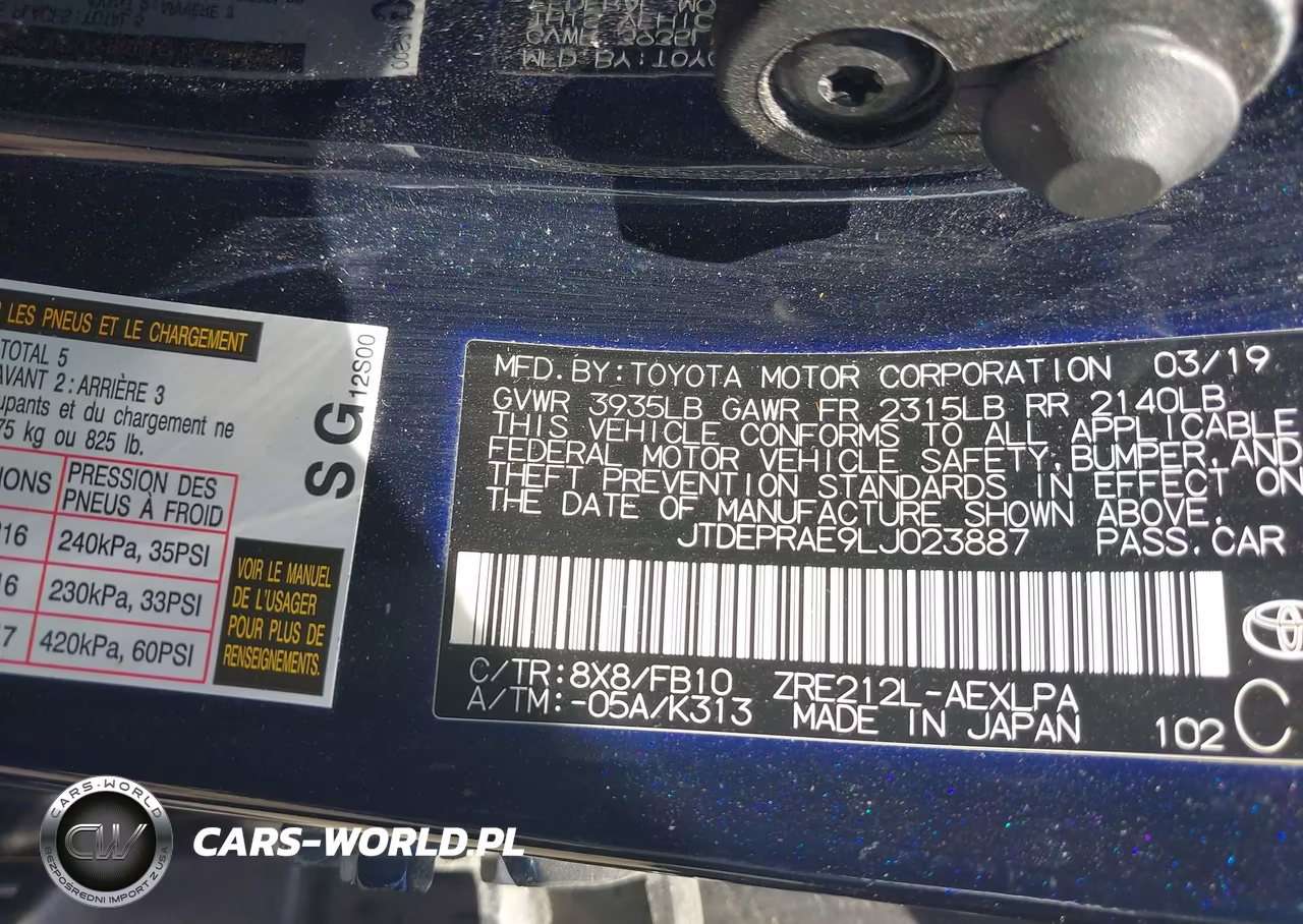 2020 Toyota Corolla Le VIN:JTDEPRAE9LJ023887 - 9