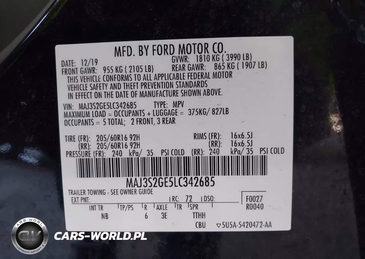 2020 Ford Ecosport Se VIN:MAJ3S2GE5LC342685 - 9