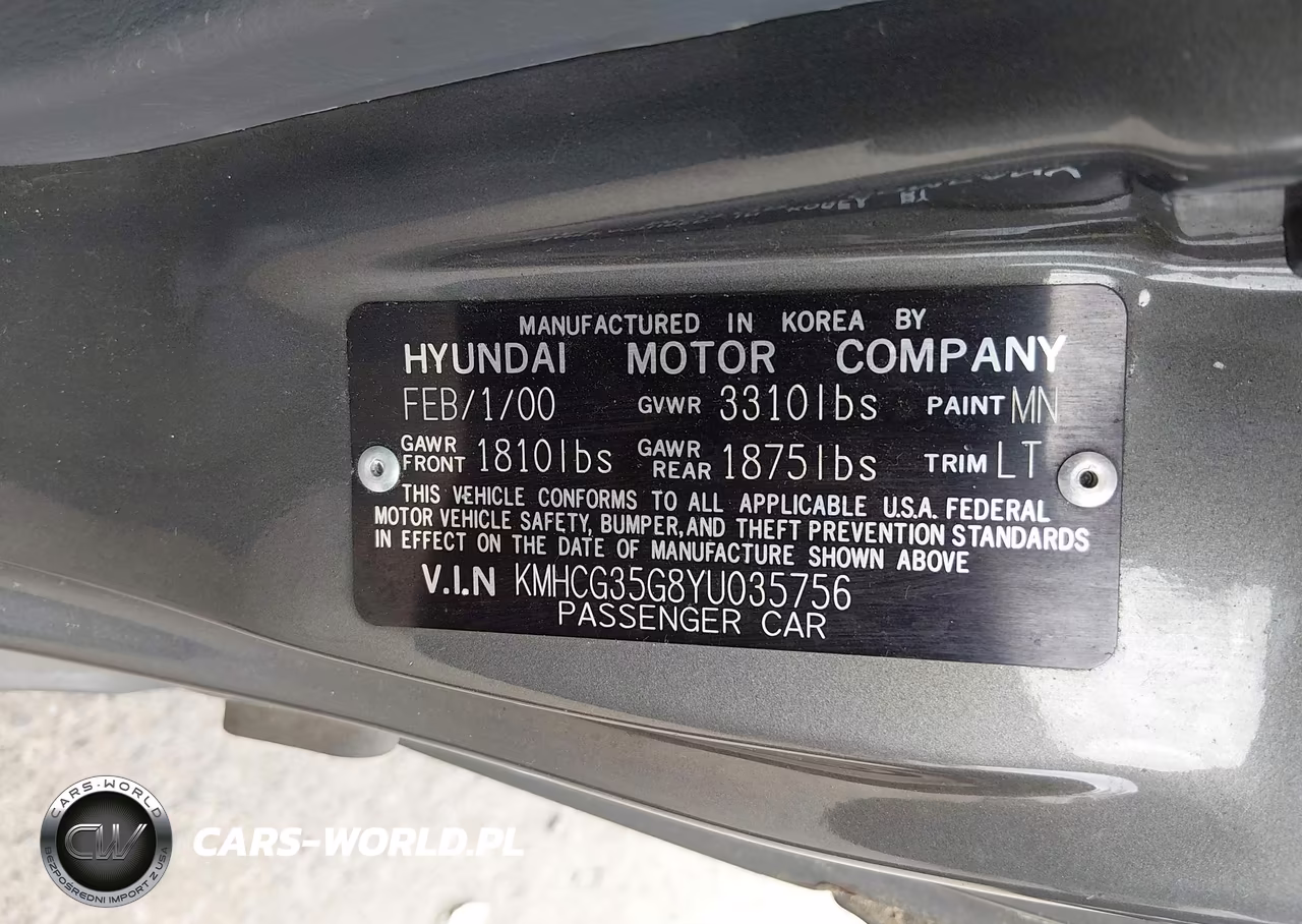2000 Hyundai Accent Gs VIN:KMHCG35G8YU035756 - 9