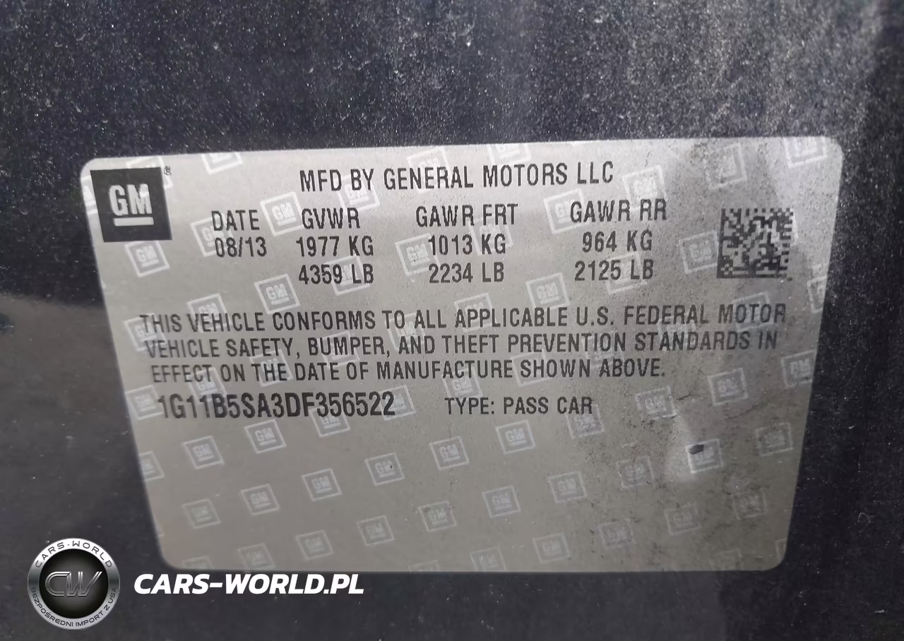 2013 Chevrolet Malibu 1Ls VIN:1G11B5SA3DF356522 - 9