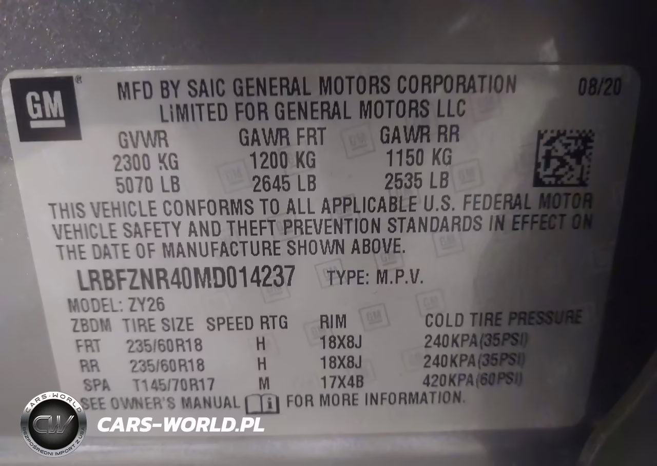 2021 Buick Envision Fwd Essence VIN:LRBFZNR40MD014237 - 9