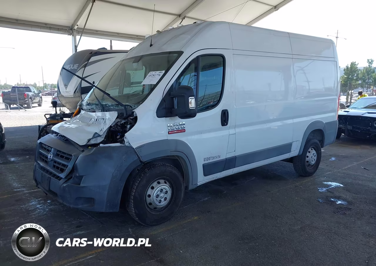 2018 Ram Promaster 1500 High Roof 136 Wb VIN:3C6TRVBG9JE146567 - 2