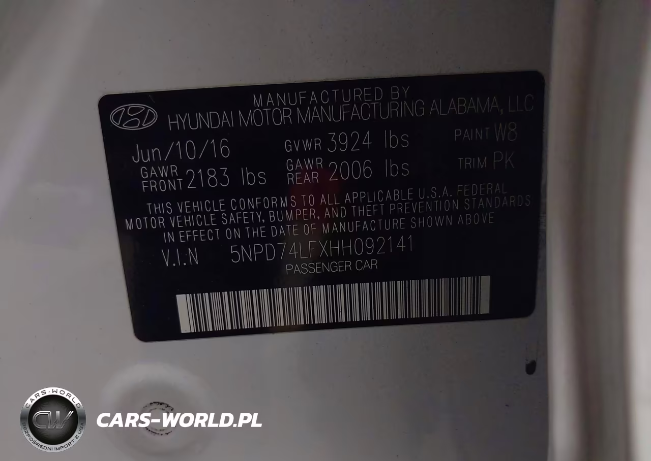 2017 Hyundai Elantra Se VIN:5NPD74LFXHH092141 - 9