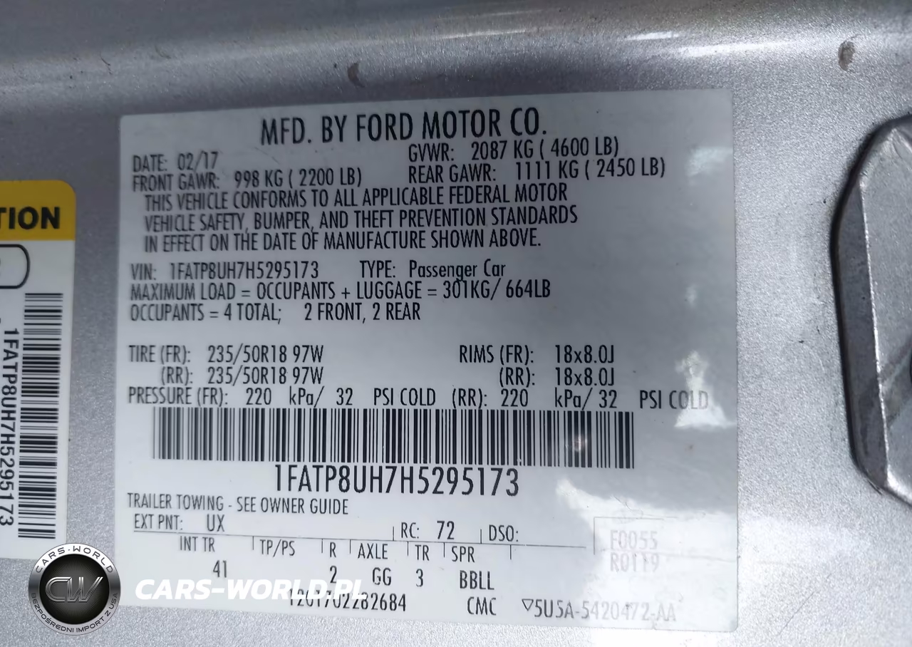 2017 Ford Mustang Ecoboost Premium VIN:1FATP8UH7H5295173 - 9