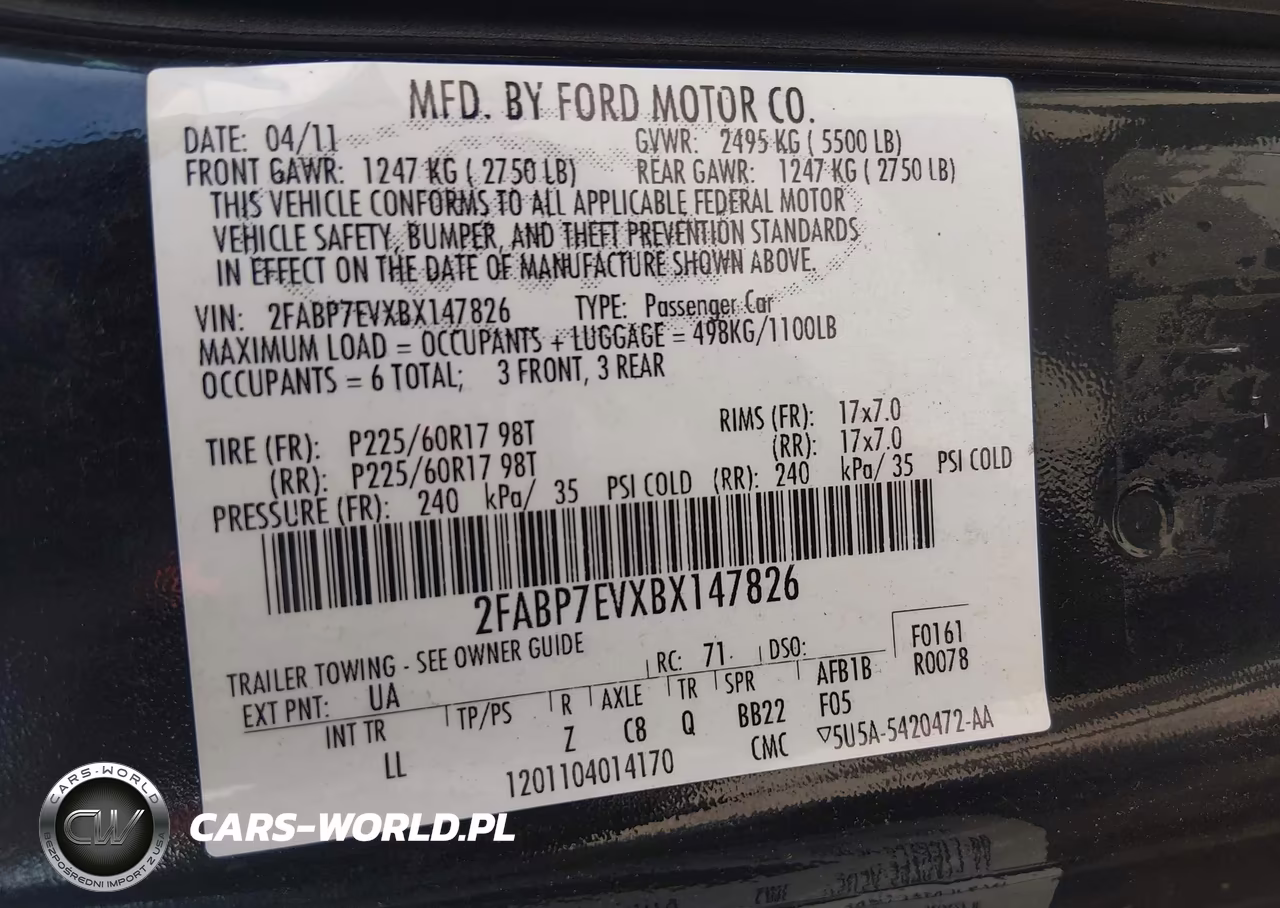 2011 Ford Crown Victoria Lx VIN:2FABP7EVXBX147826 - 9