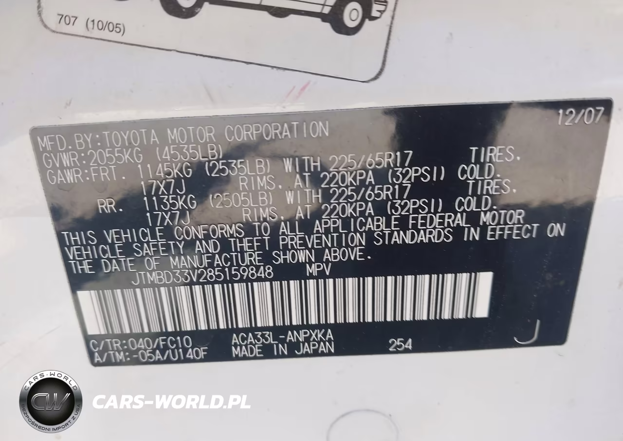 2008 Toyota Rav4 VIN:JTMBD33V285159848 - 9