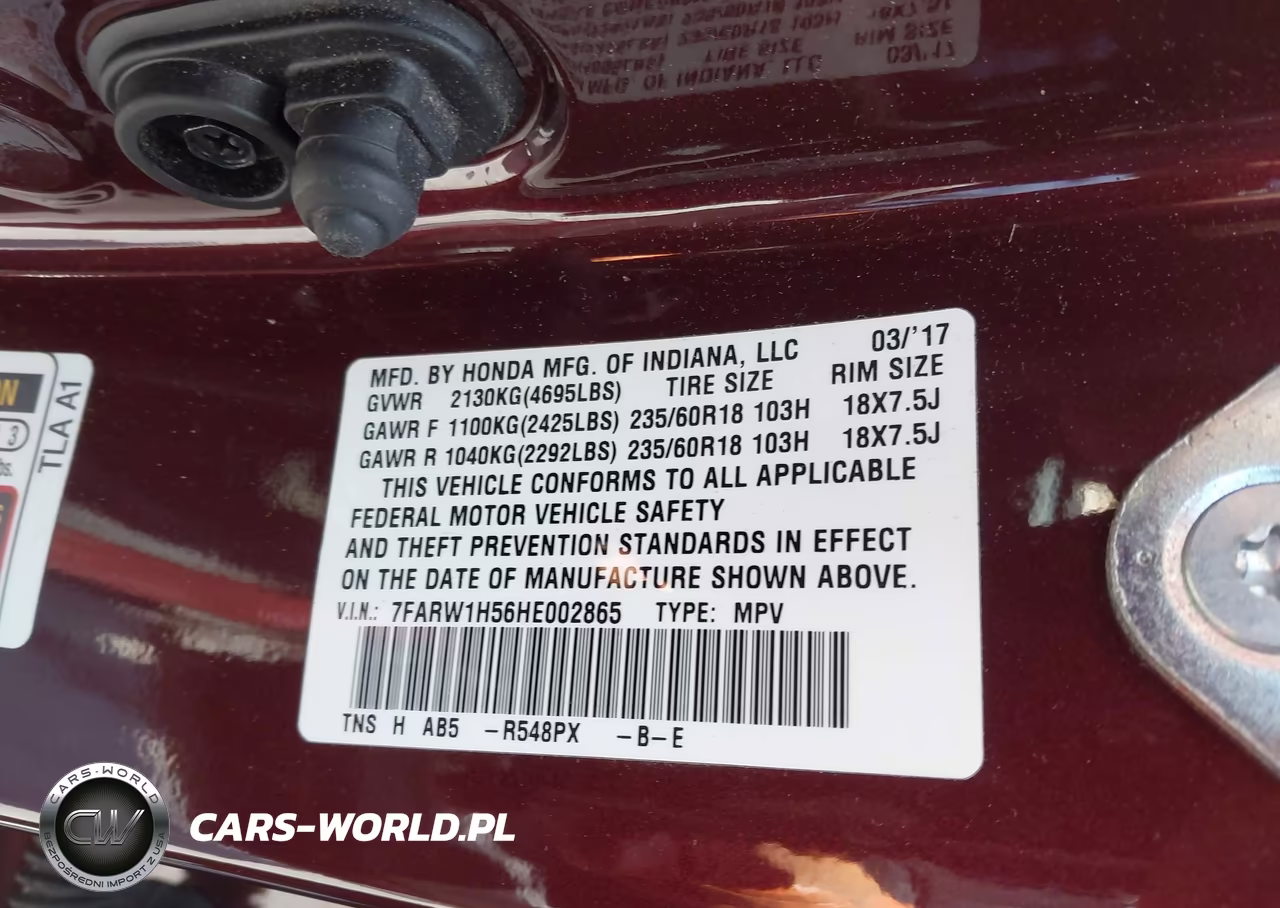 2017 Honda Cr-V Ex VIN:7FARW1H56HE002865 - 9