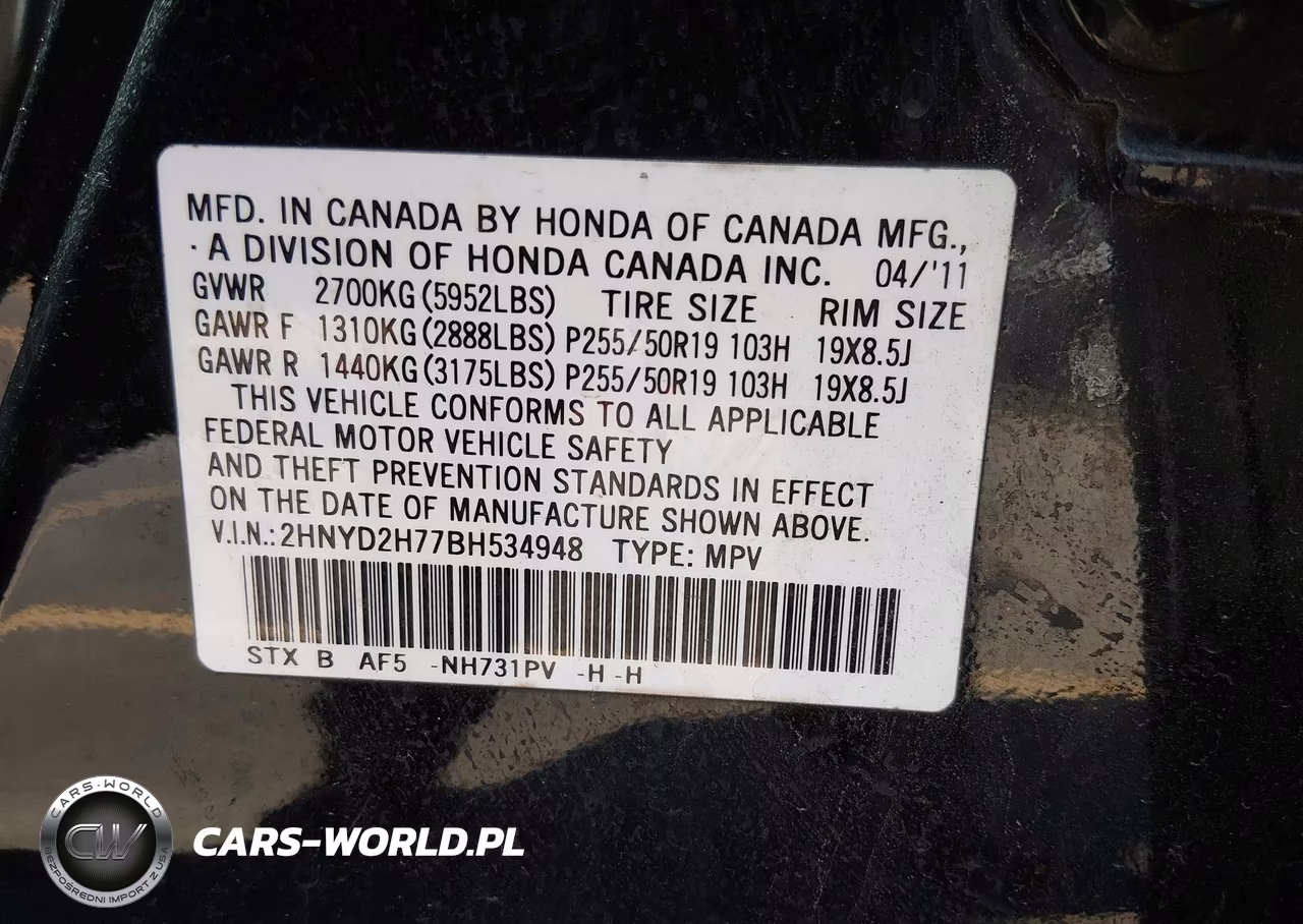 2011 Acura Mdx Advance Package VIN:2HNYD2H77BH534948 - 9