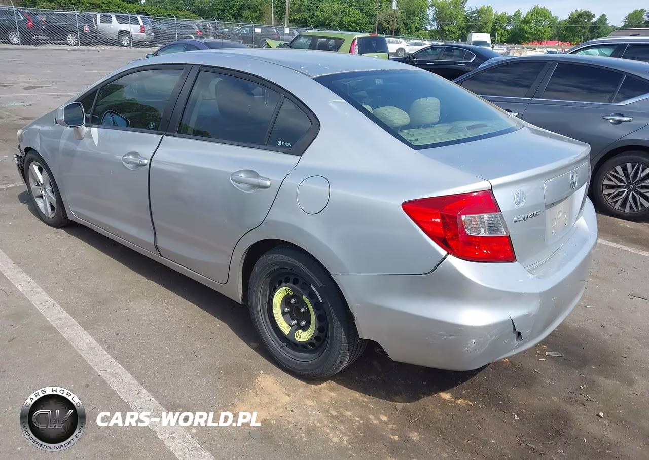 2012 Honda Civic Lx VIN:2HGFB2F57CH326690 - 3
