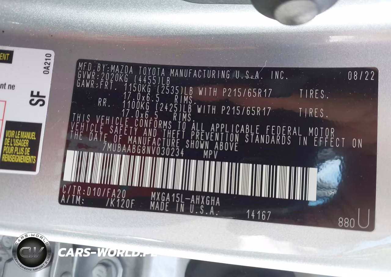 2022 Toyota Corolla Cross Le VIN:7MUBAABG8NV030234 - 9