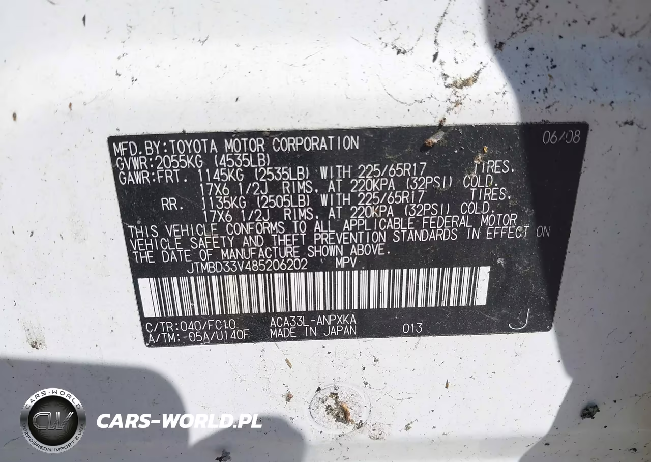 2008 Toyota Rav4 VIN:JTMBD33V485206202 - 9