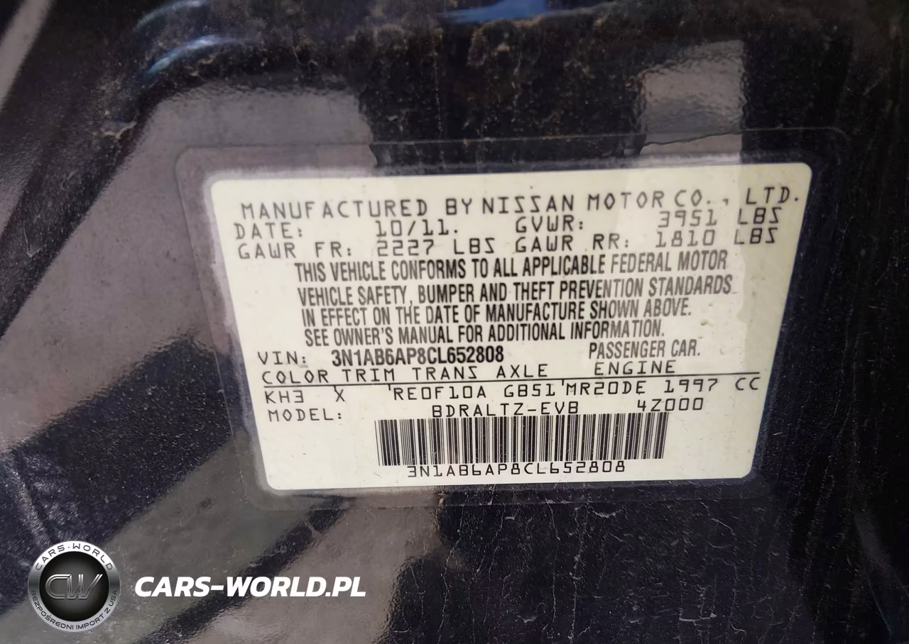 2012 Nissan Sentra 2.0 Sr VIN:3N1AB6AP8CL652808 - 9
