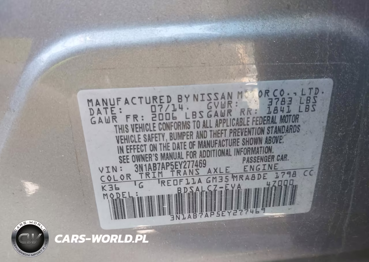 2014 Nissan Sentra S VIN:3N1AB7AP5EY277469 - 9