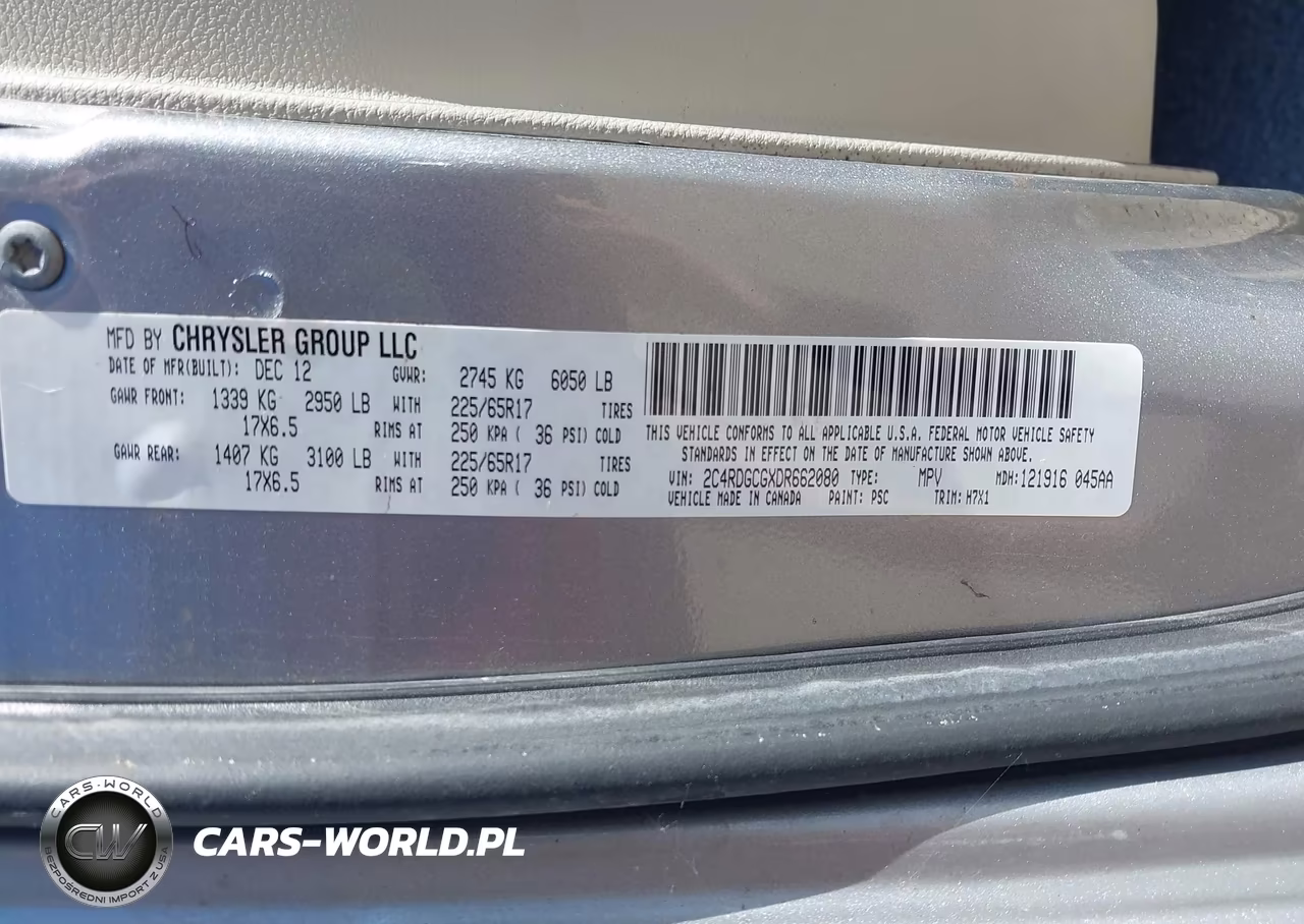 2013 Dodge Grand Caravan Sxt VIN:2C4RDGCGXDR662080 - 9