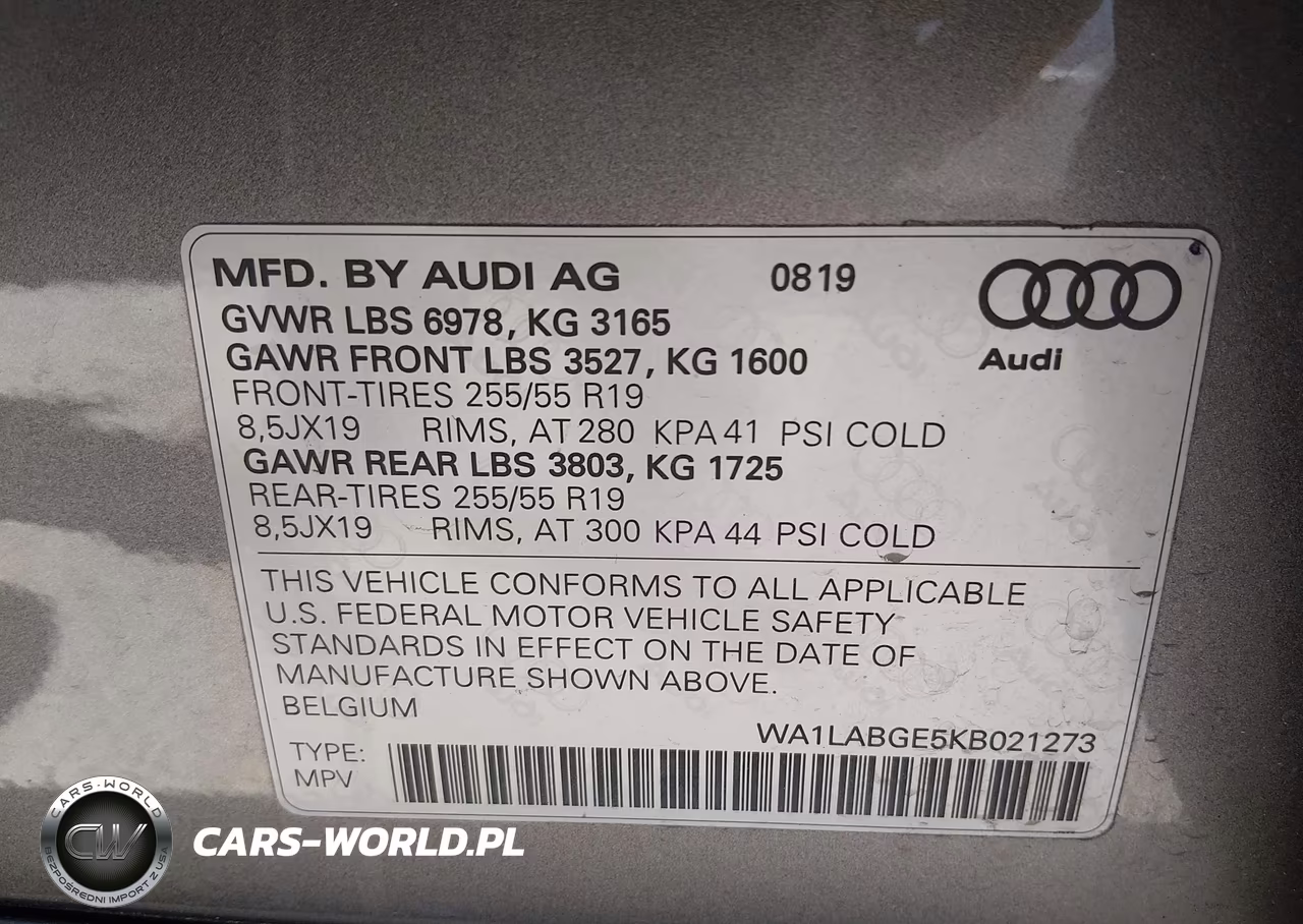 2019 Audi E-Tron Premium Plus VIN:WA1LABGE5KB021273 - 9