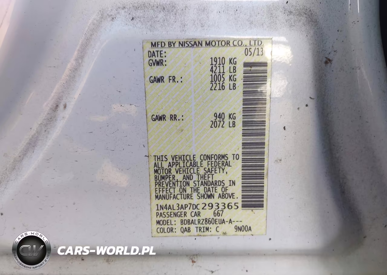 2013 Nissan Altima 2.5 S VIN:1N4AL3AP7DC293365 - 9