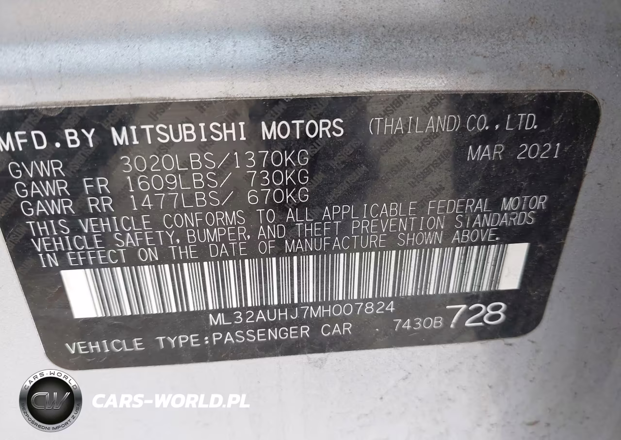 2021 Mitsubishi Mirage Carbonite Edition-Es-Le VIN:ML32AUHJ7MH007824 - 9