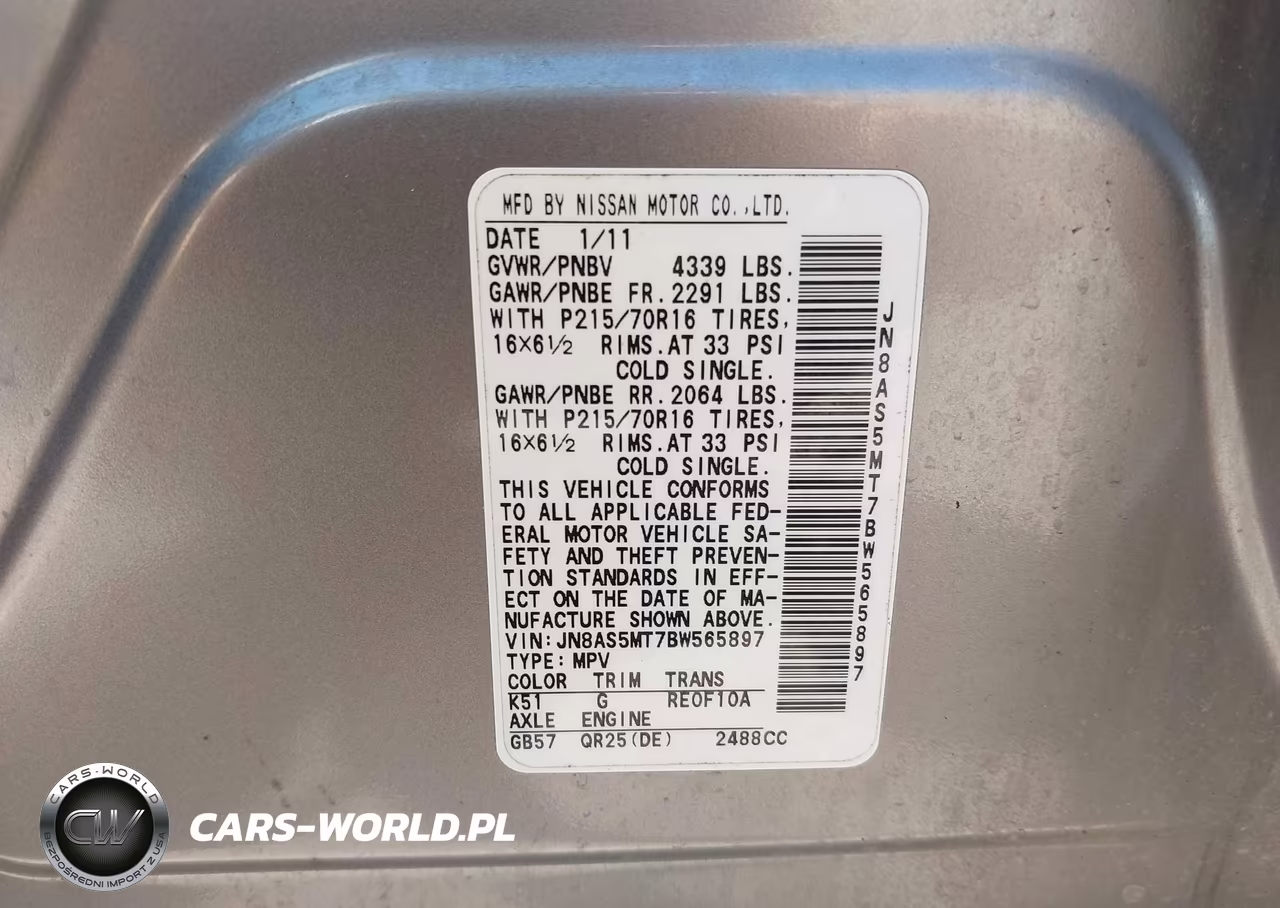 2011 Nissan Rogue S VIN:JN8AS5MT7BW565897 - 9