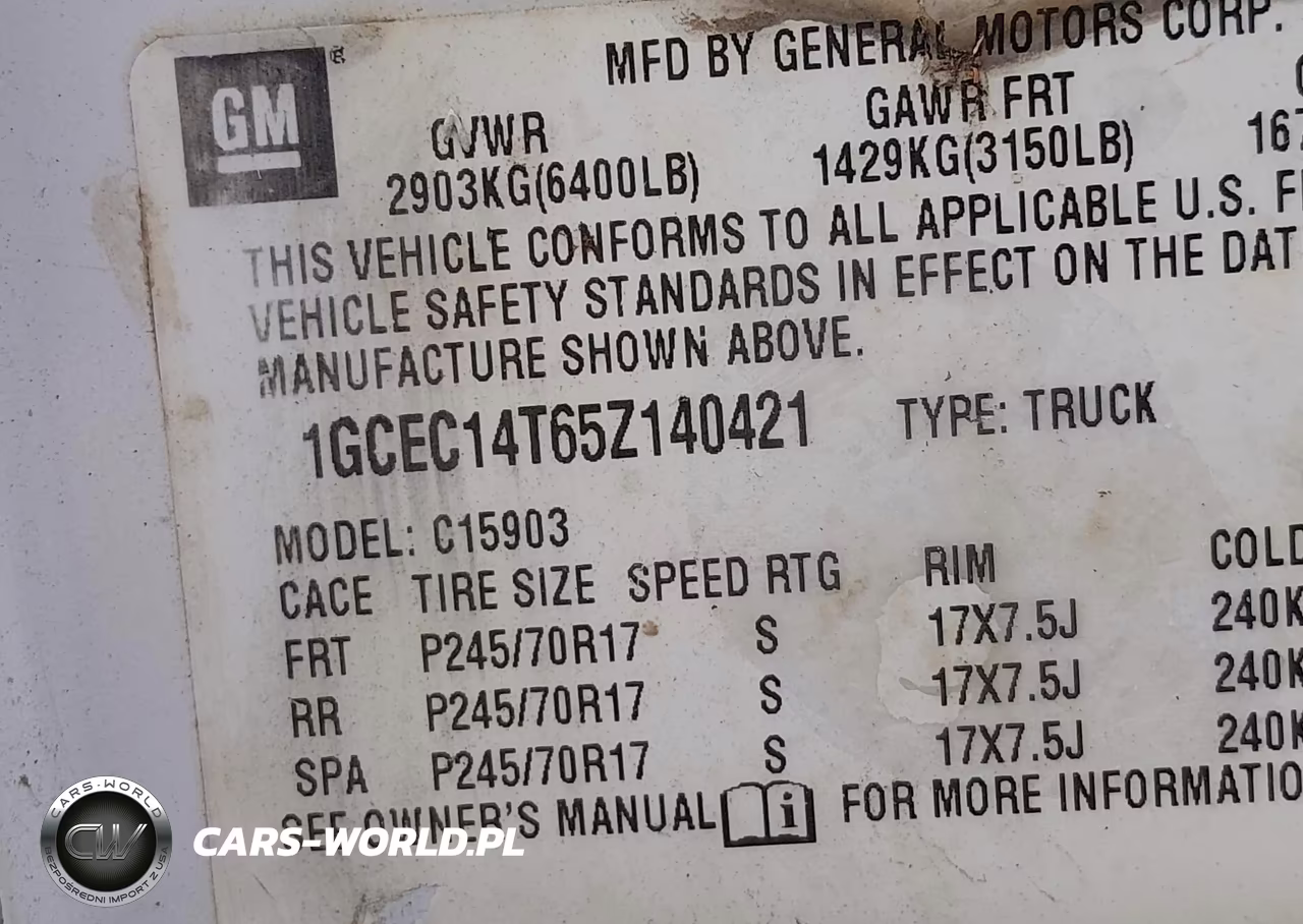 2005 Chevrolet Silverado 1500 Work Truck VIN:1GCEC14T65Z140421 - 9