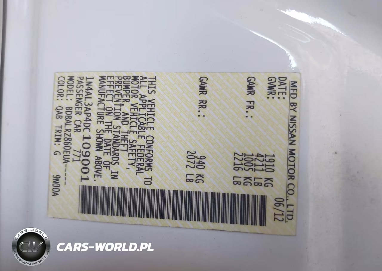 2013 Nissan Altima 2.5 S VIN:1N4AL3AP4DC109001 - 9