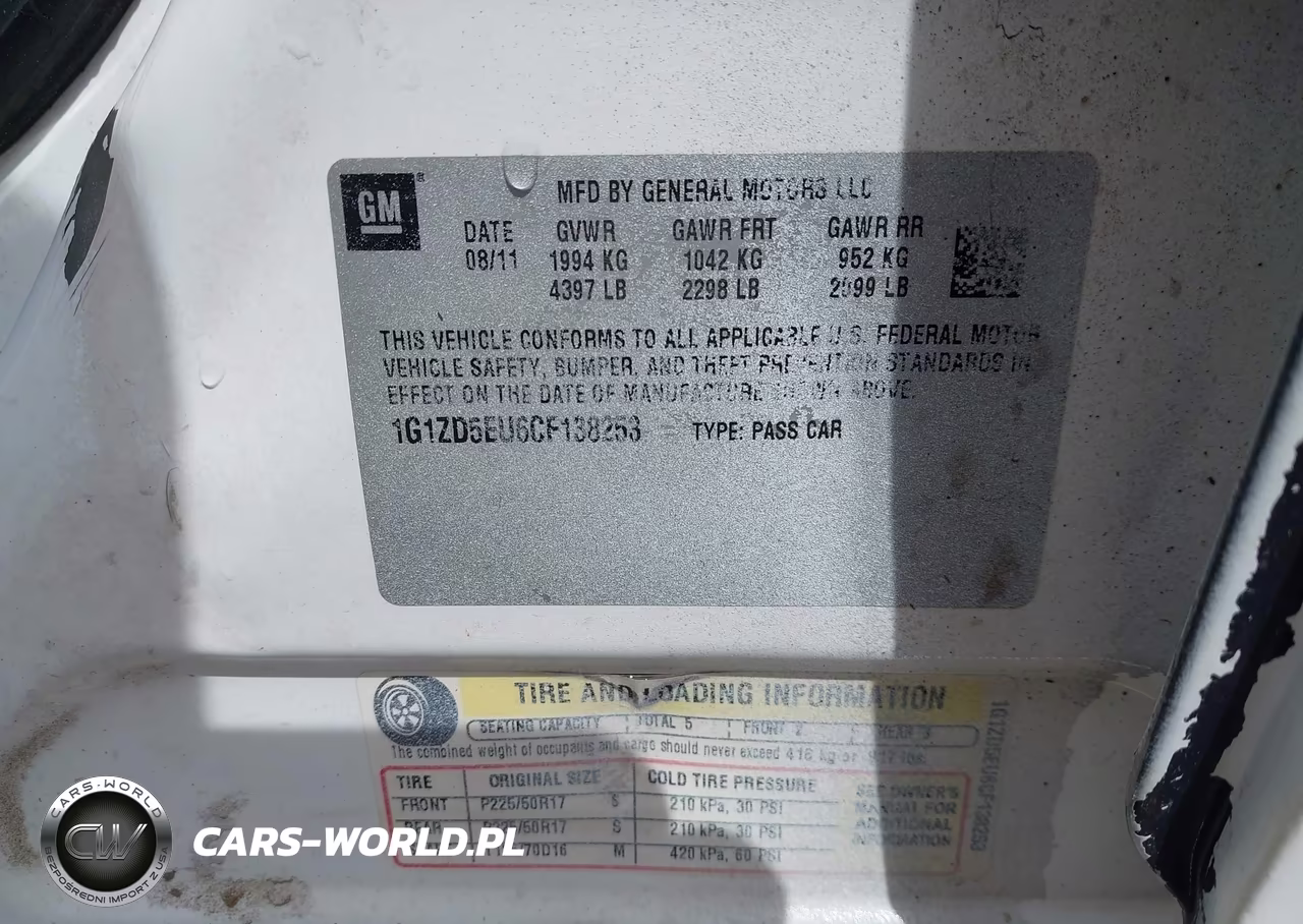 2012 Chevrolet Malibu 2Lt VIN:1G1ZD5EU6CF138253 - 9