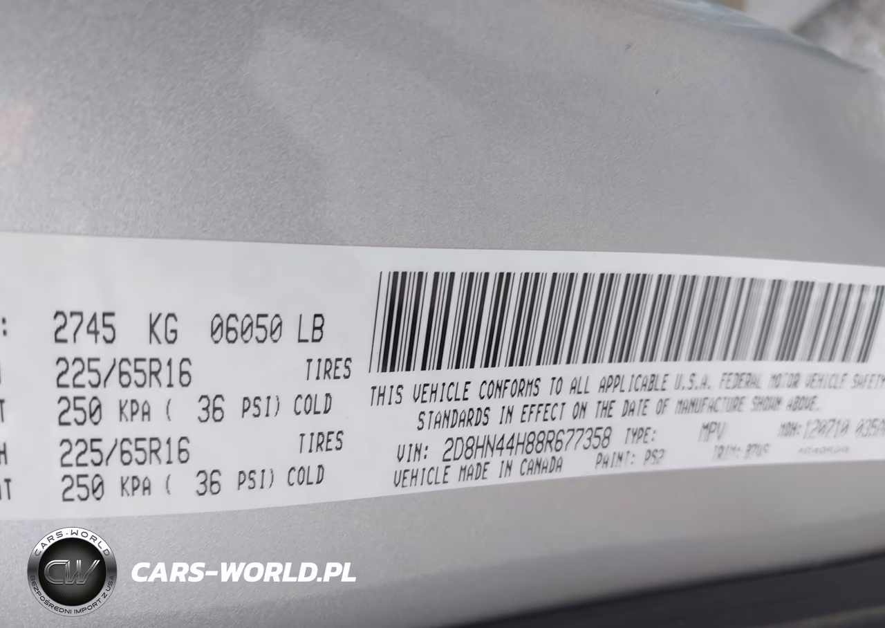 2008 Dodge Grand Caravan Se VIN:2D8HN44H88R677358 - 9