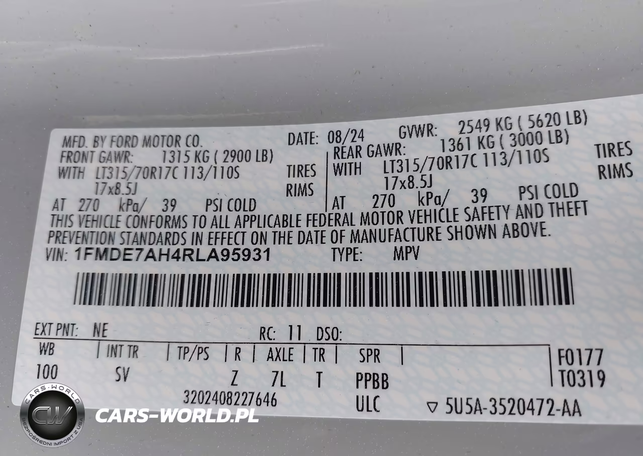2024 Ford Bronco Big Bend VIN:1FMDE7AH4RLA95931 - 9
