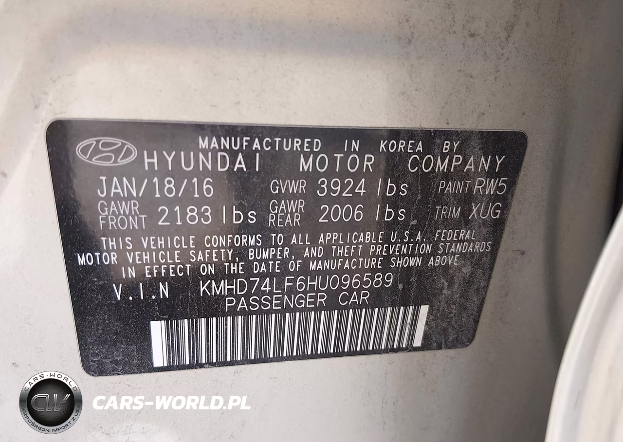 2017 Hyundai Elantra Se VIN:KMHD74LF6HU096589 - 9