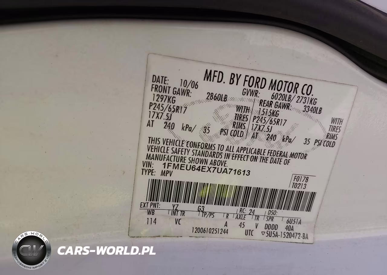 2007 Ford Explorer Eddie Bauer VIN:1FMEU64EX7UA71613 - 9